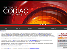 Tablet Screenshot of codiacprinting.com